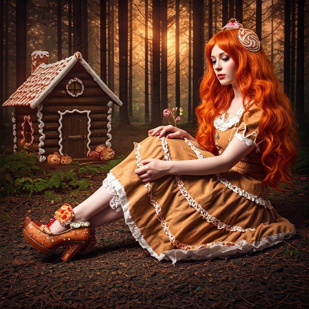 Gingerbread Siren in Whimsical Wonderland