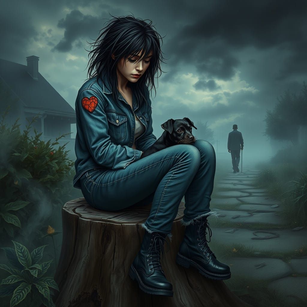 Ethereal Melancholy in Soft Watercolors