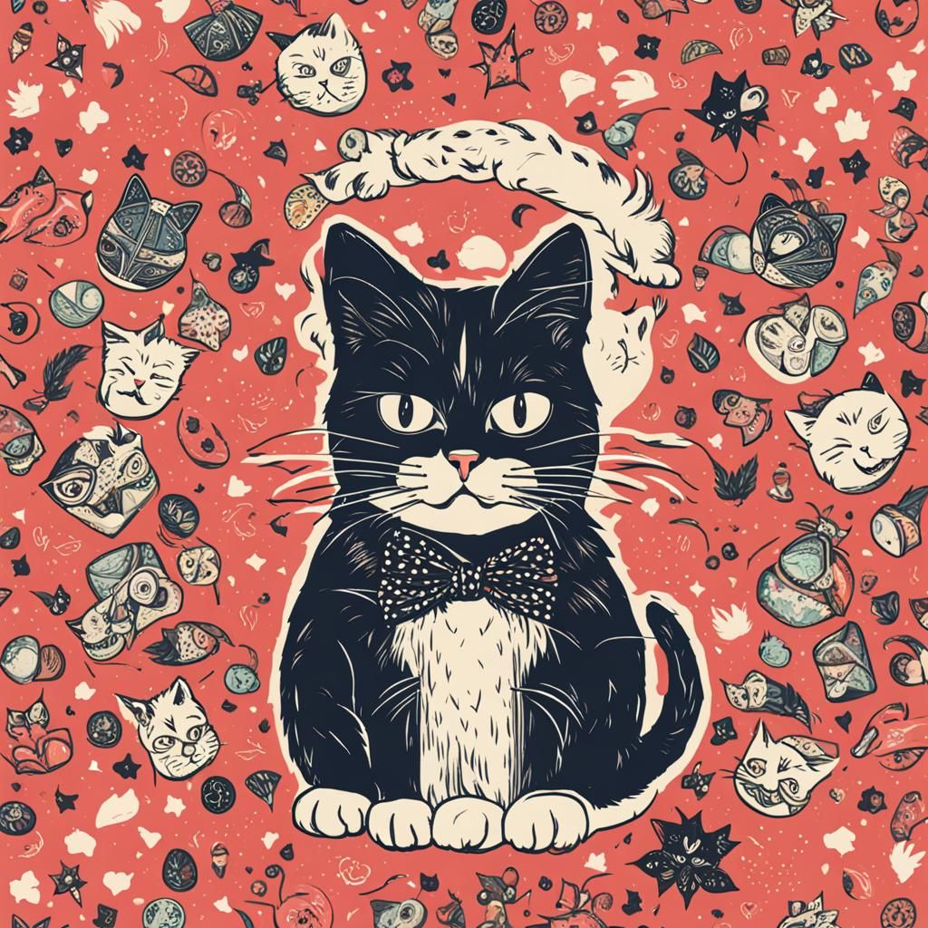 Chaotic Tiefling Cat Lady Portrait