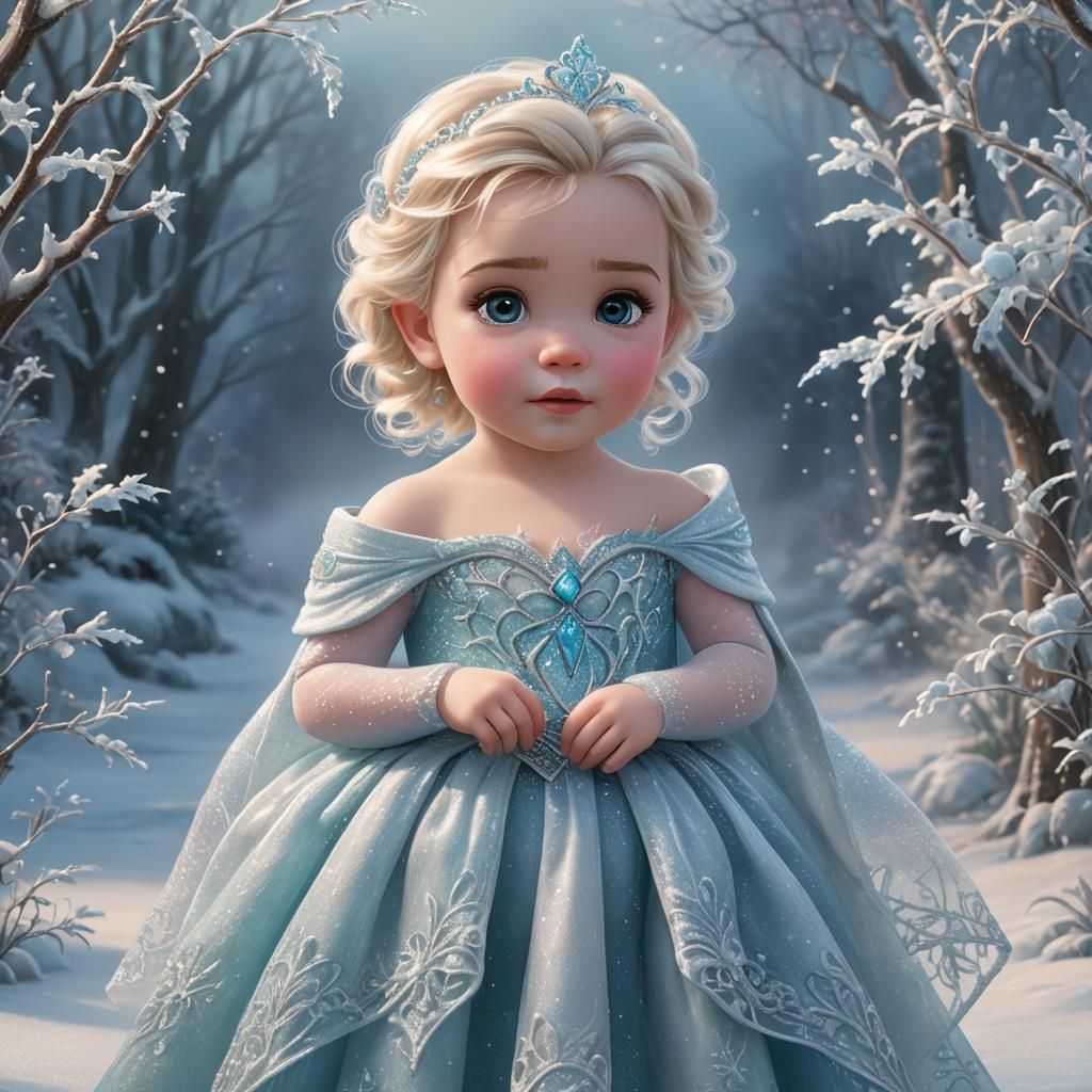 Baby Elsa in a Magical Frozen Fairytale