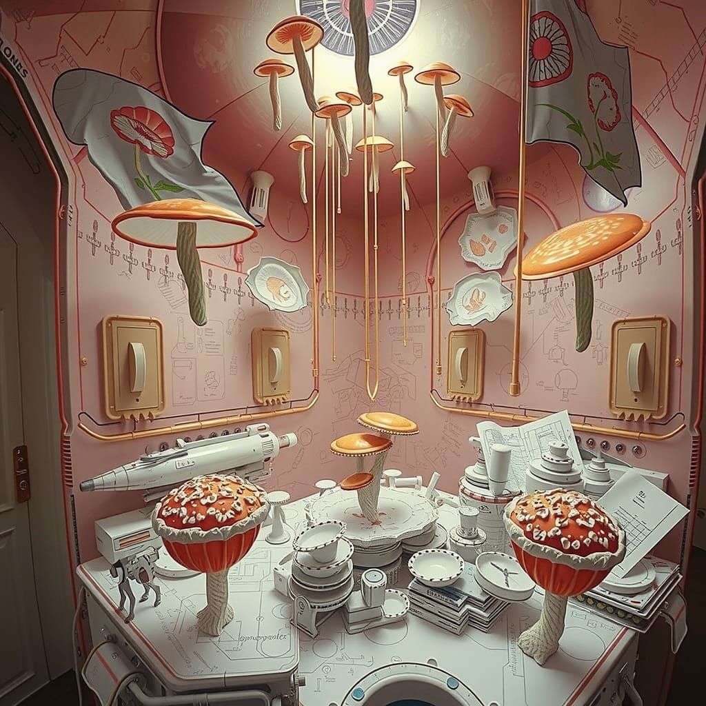 Surrealist Futurist Masterpiece in Hyperreal Style