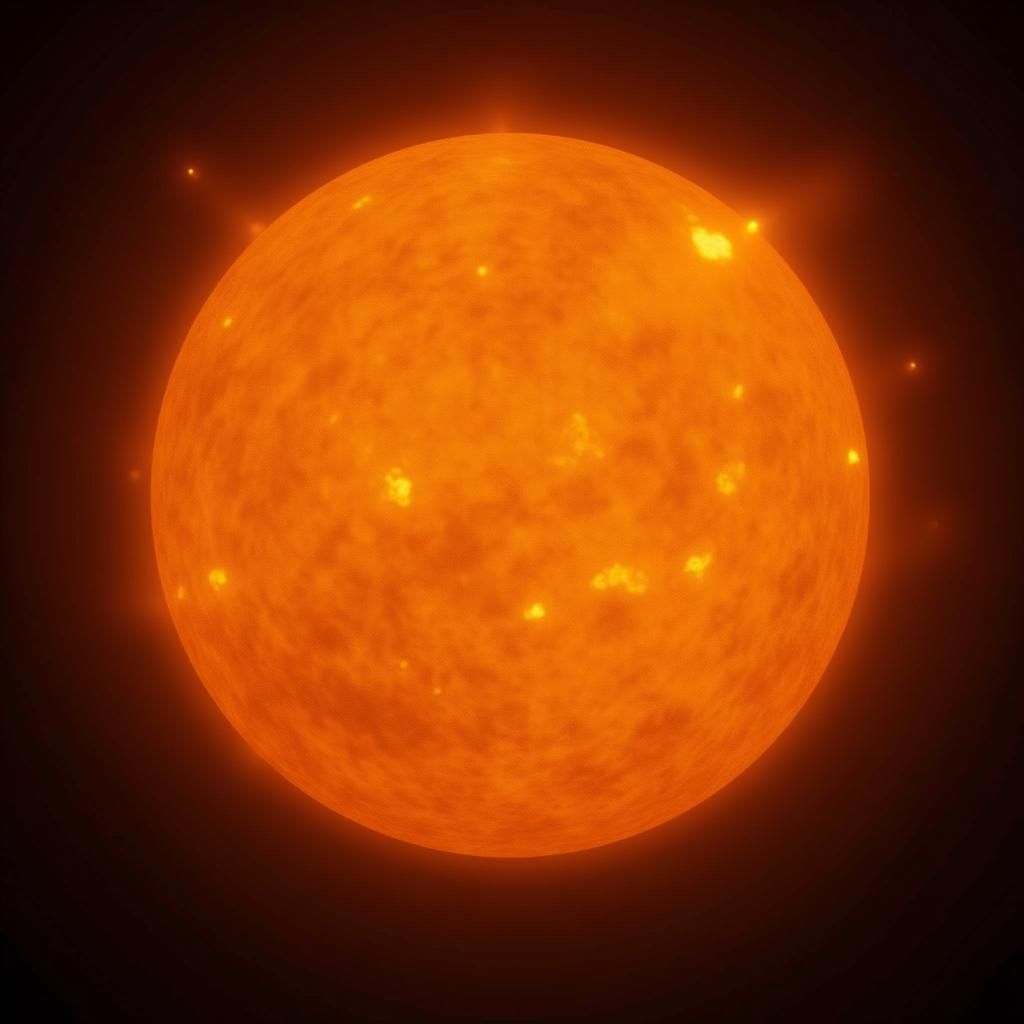 Photorealistic Sun Seen Through a Telescope