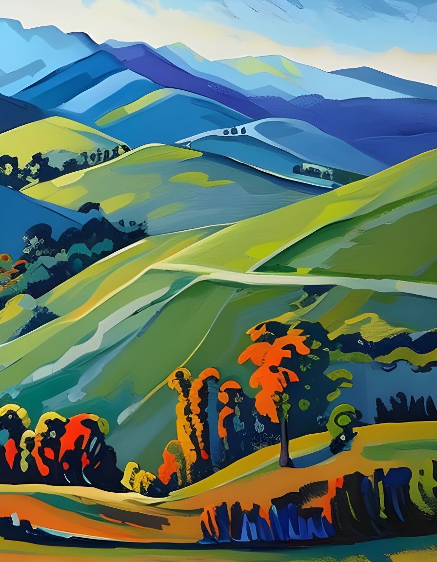 Oktoberfest Celebration in Impressionist Gouache Style
