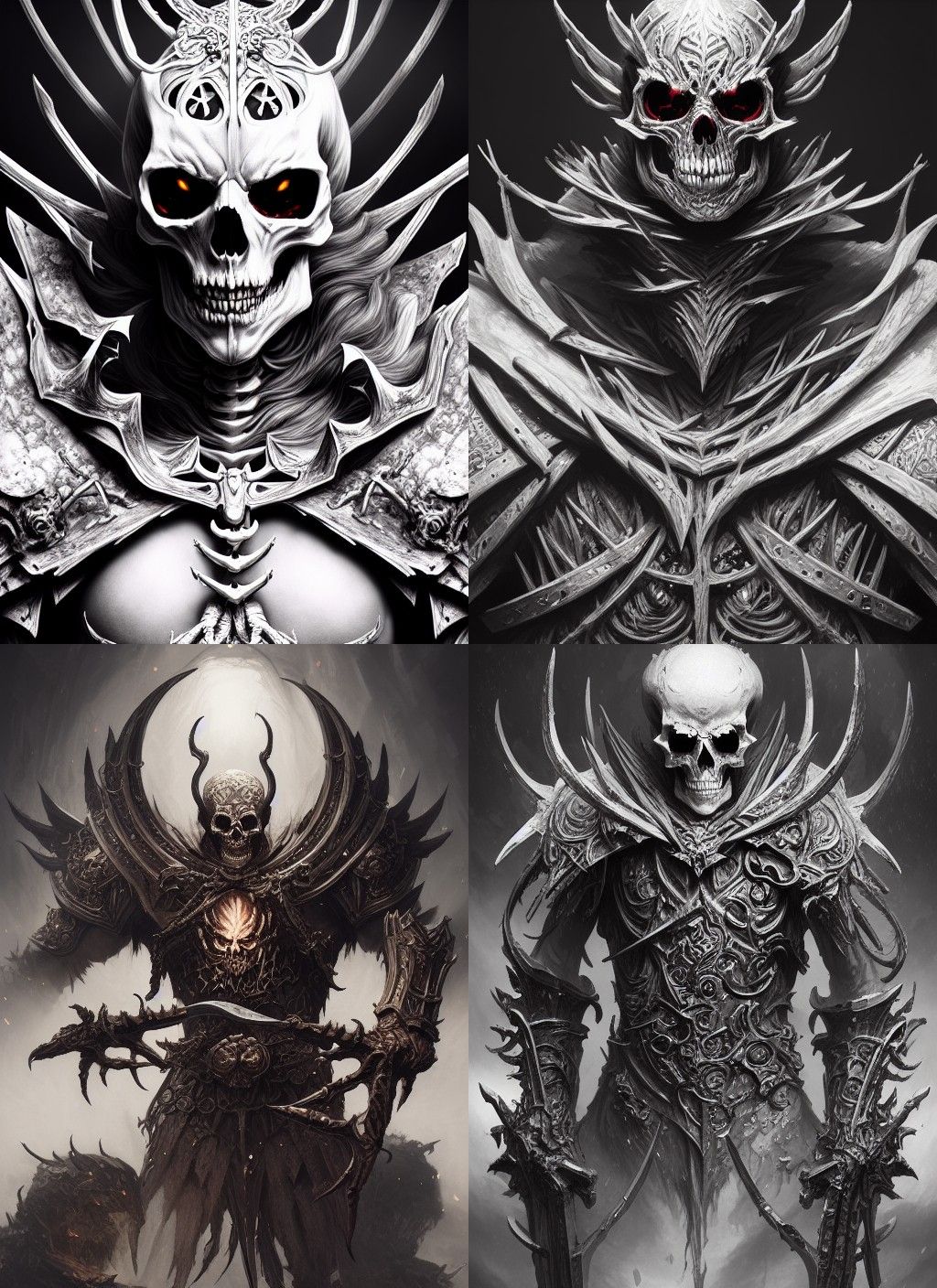 Skeleton King of Hell in Nordic Armor