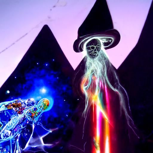Wizard Ghosts of Psychic Space War, Astral Illustration