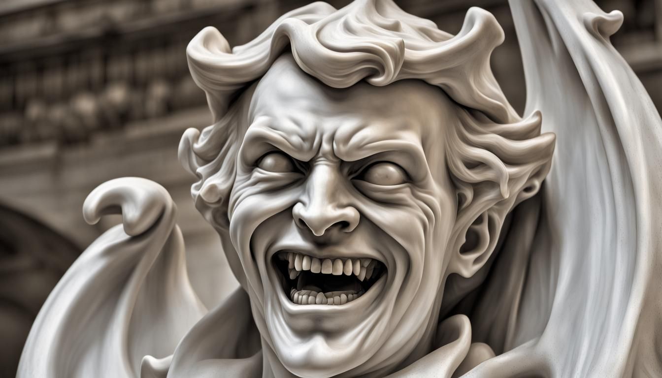 Marble Statue of Machiavelli in Spring Garden