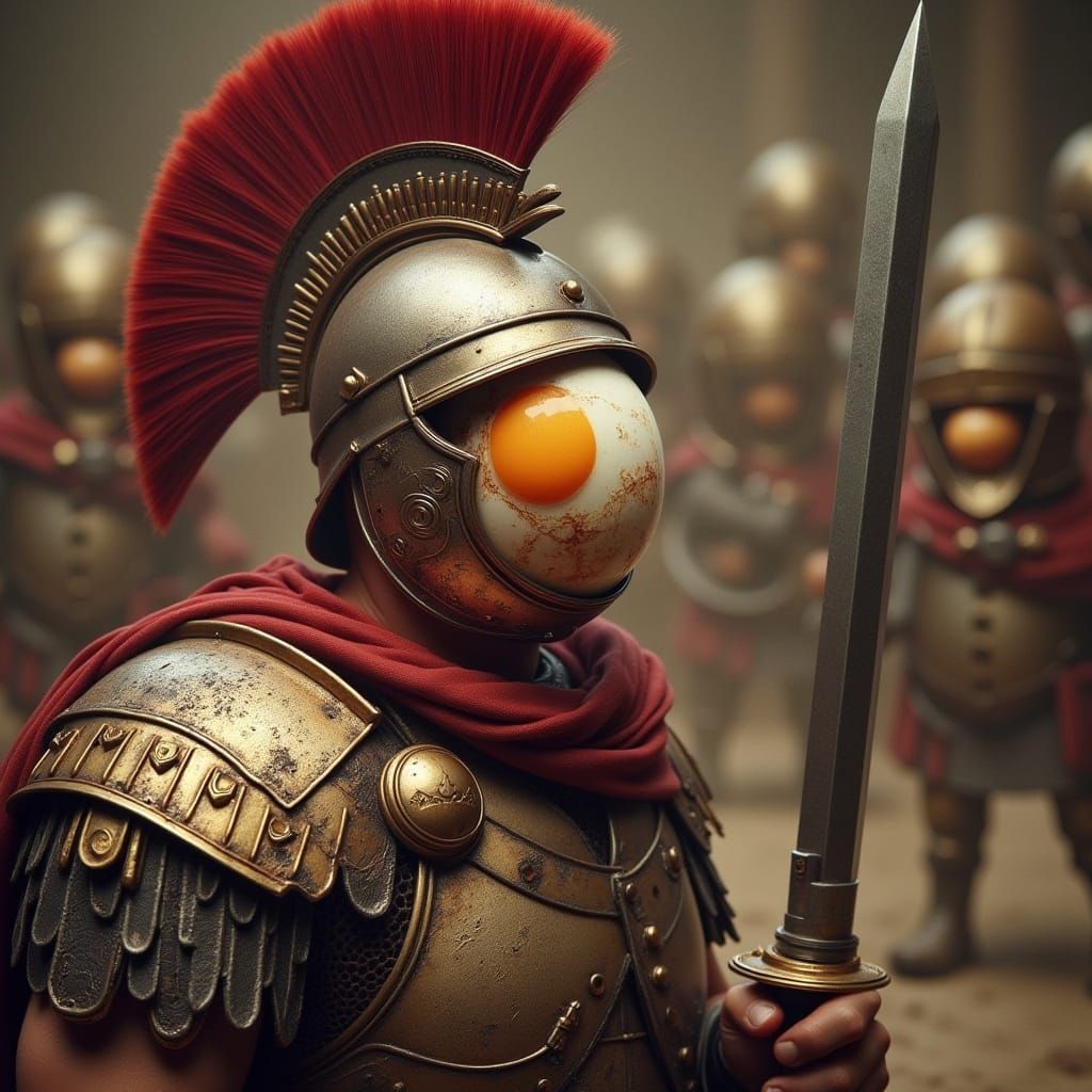 Angry Egg Senator Confronts Soldier: Monty Python Style