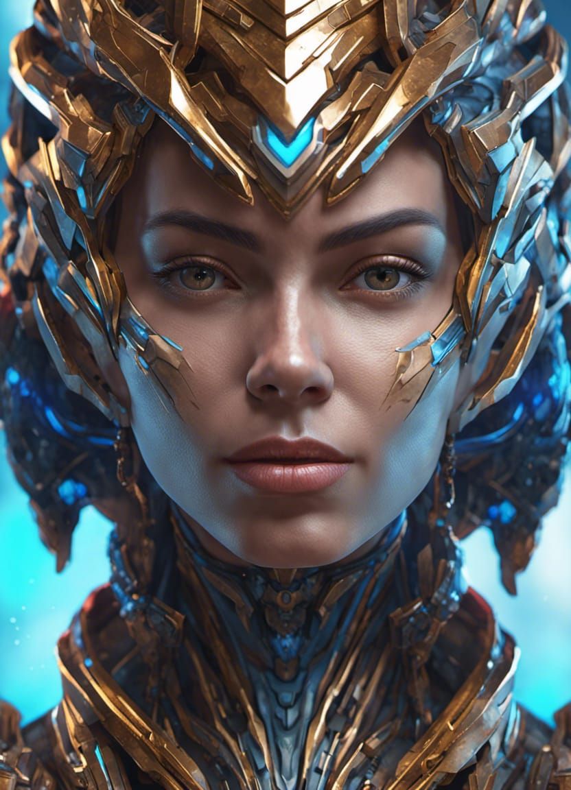 Sci-Fi Warrior Goddess Portrait in Unreal Engine 5