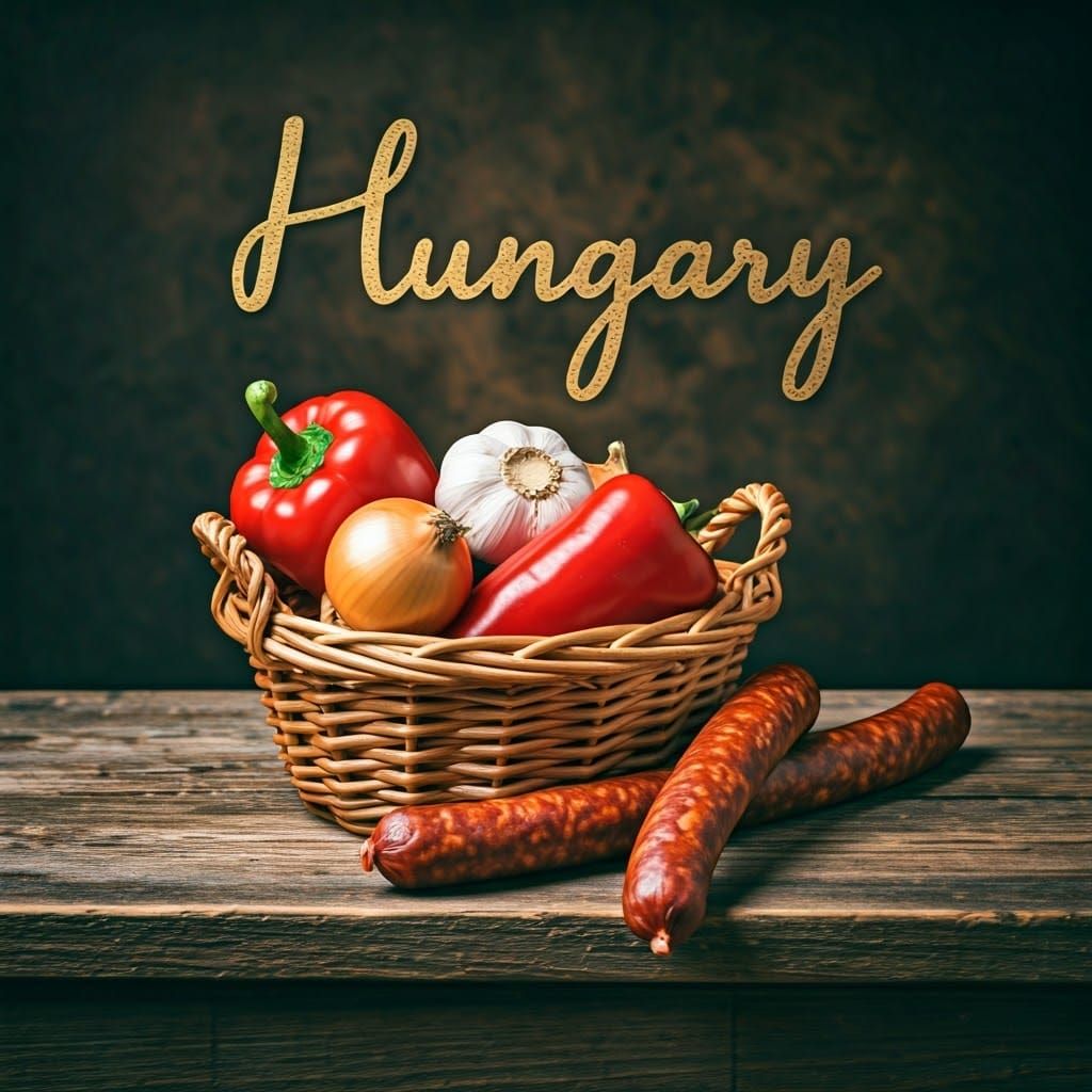 Hungarian Still Life with Red Peppers and Paprika