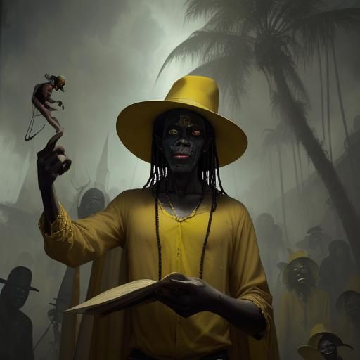 Man in the Yellow Hat as Voodoo Priest