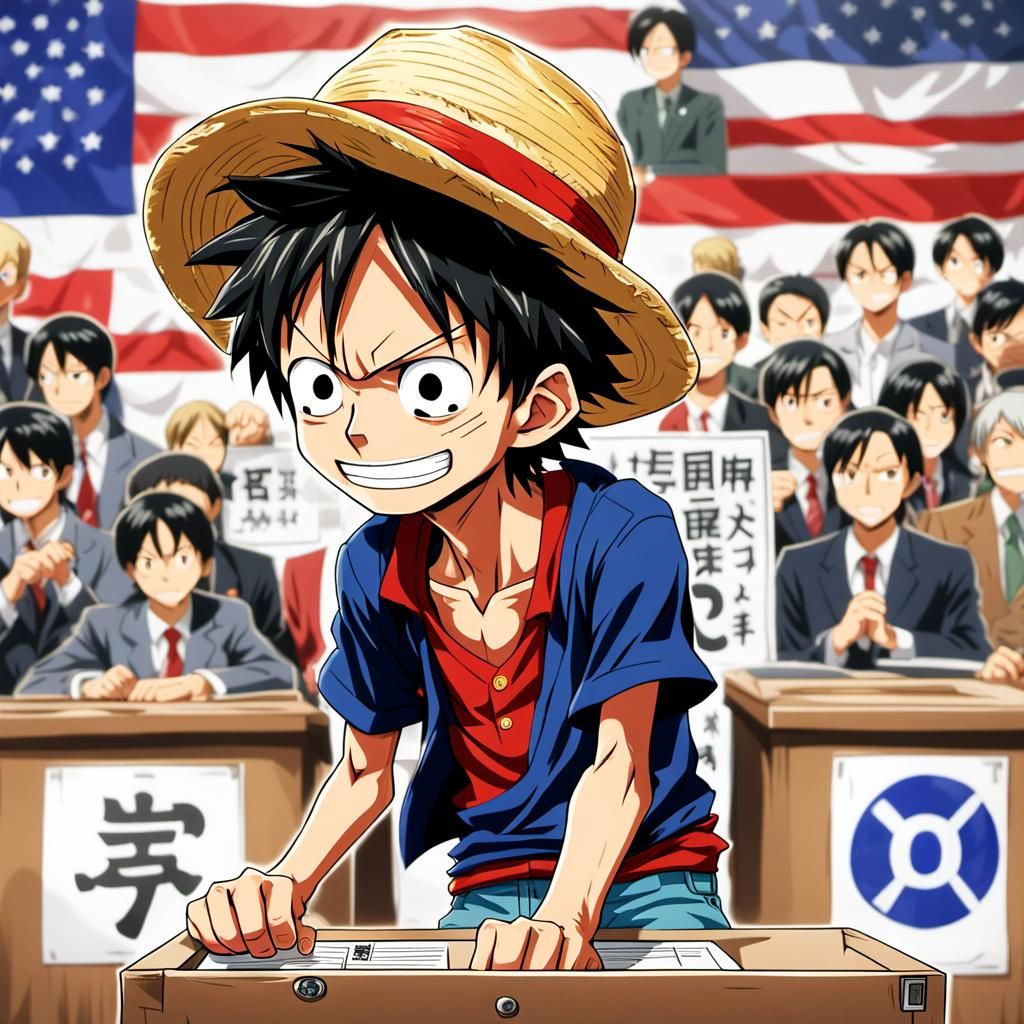 Monkey D. Luffy Votes: Anime Manga Style