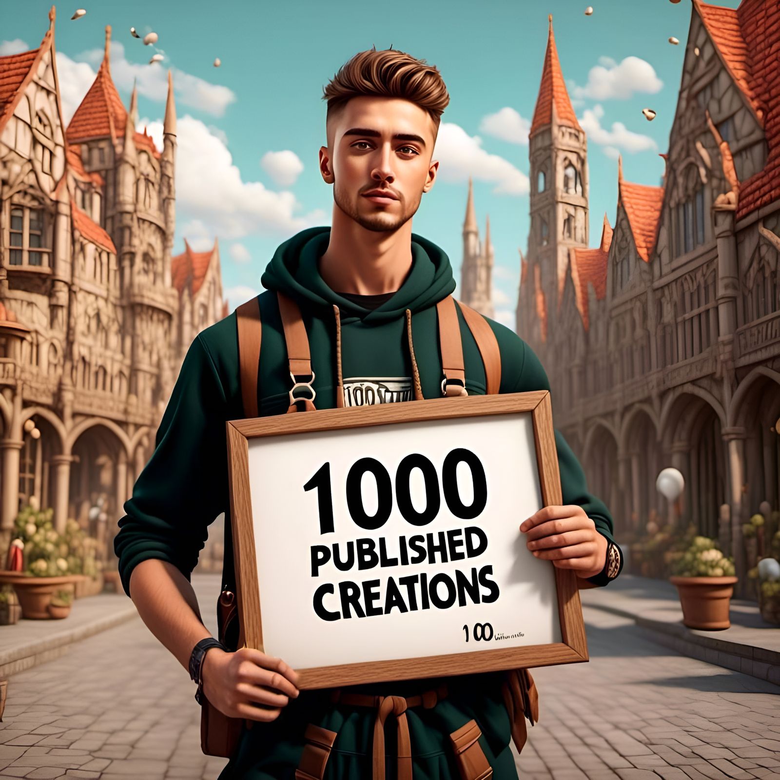Man Celebrates 1000 Published Creations