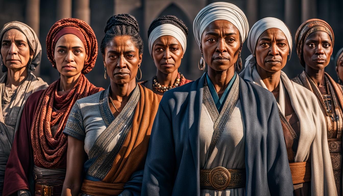 Diverse Women Stand Together in Defiance