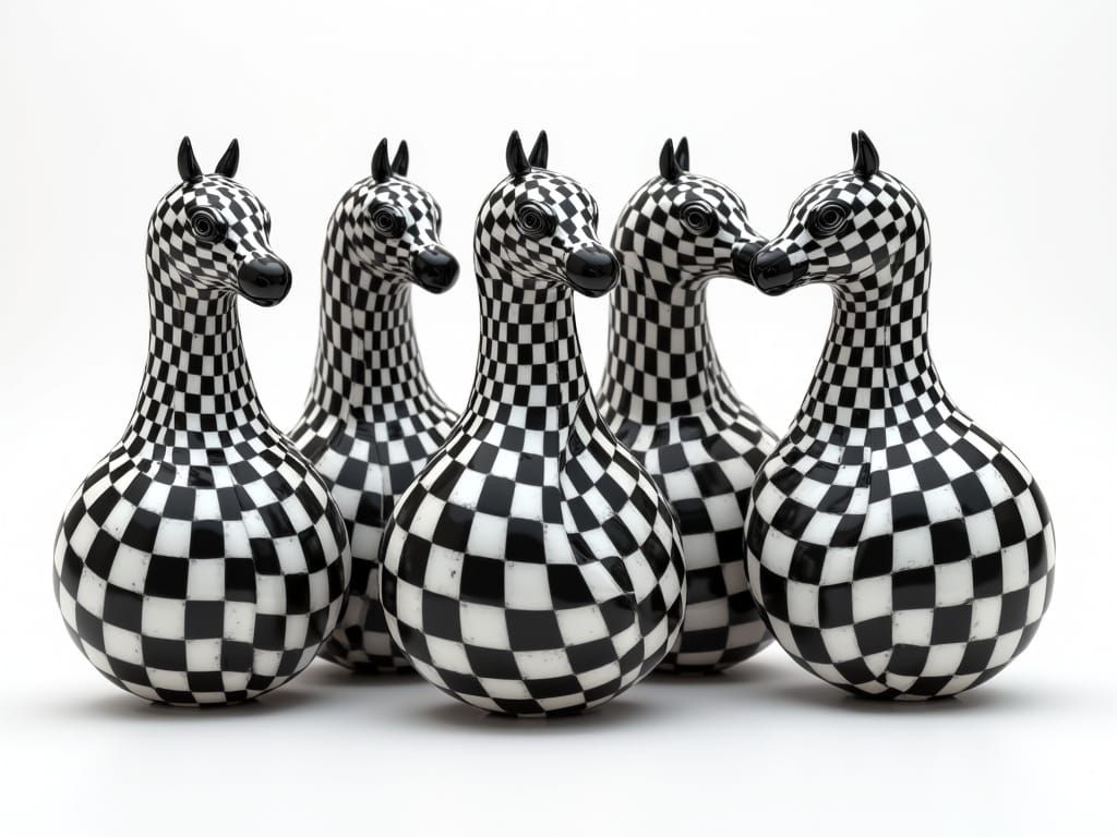 Checkerboard Toruses in Black and White