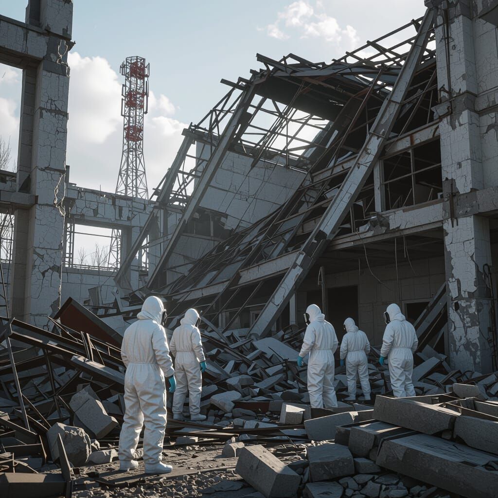 Chernobyl Liquidators Remove Reactor Rubble: 3D Game Cinemat...