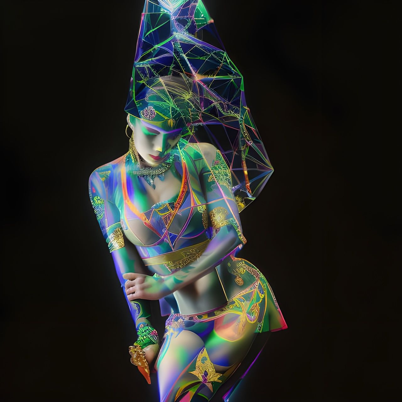 Striking Gothic Tattoo Artist Portrait in Photo Realism