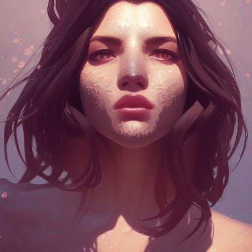 Furry Portrait in Hyperdetailed Art Nouveau Style