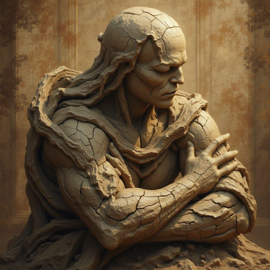 Gavriel the Golem Pondering Deep Thoughts