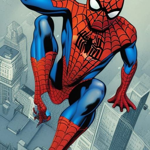 Spider-Man Comic Book Art Illustration