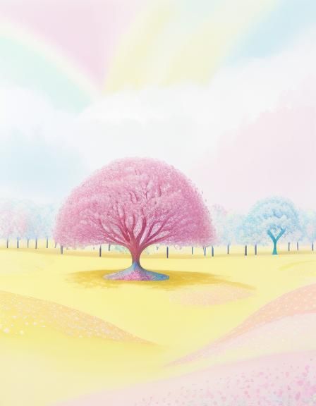 Candyland Wonderland: A Whimsical Gouache Illustration