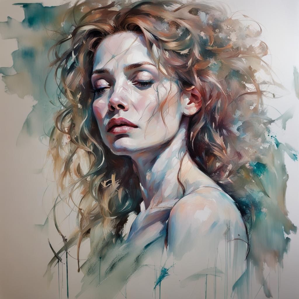 Trans Woman's Self-Love, Expressive Portrait