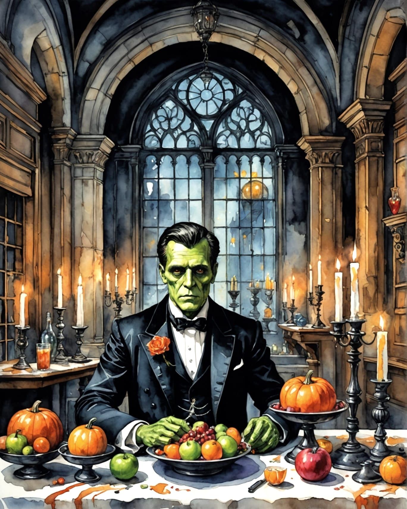 classic monster high school prom snack table.