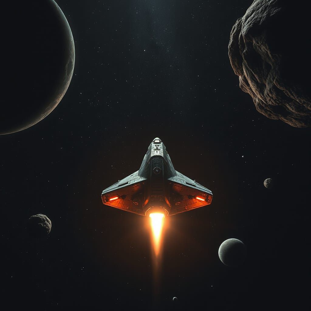 USS Slim Shady in Asteroid Liminal Space