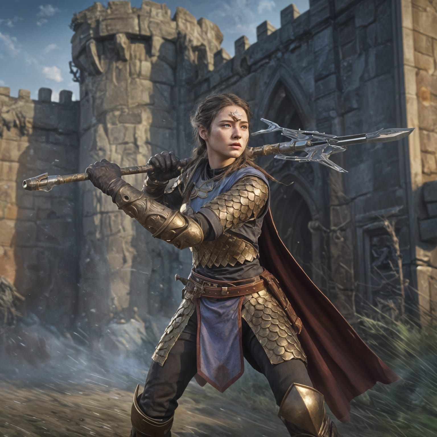 Dramatic Hyperrealistic Portrait in Colorful Concept Art