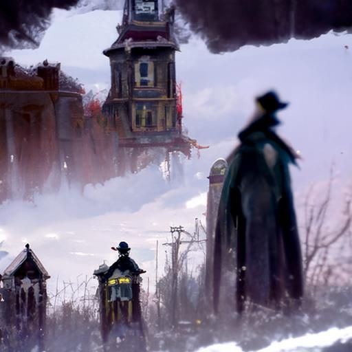 Sinister Victorian Town by Rutkowski