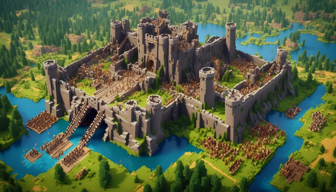 Epic Battle of Helm's Deep: Dark Fantasy Art