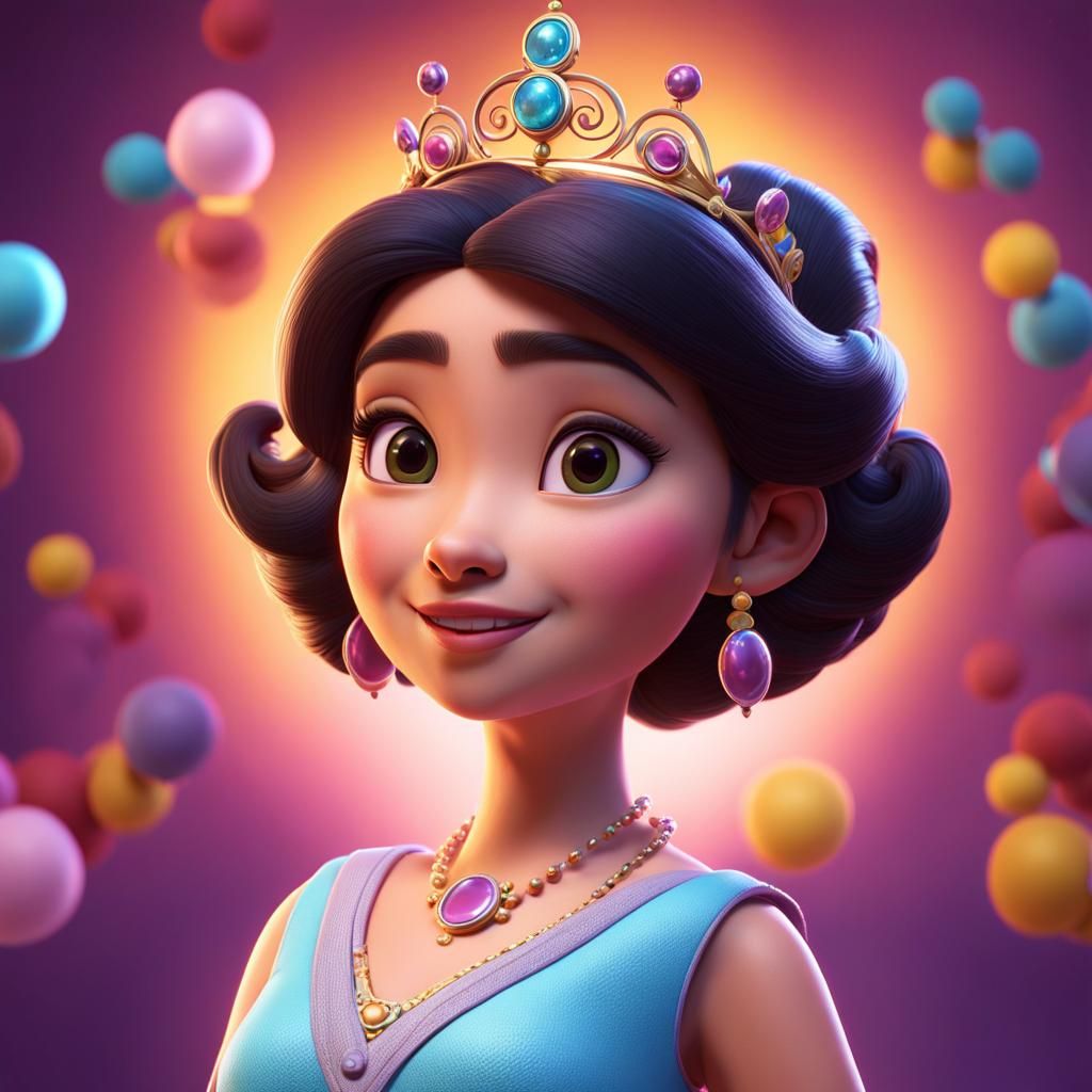 Princess Fullbody: 3D Digital Art Concept