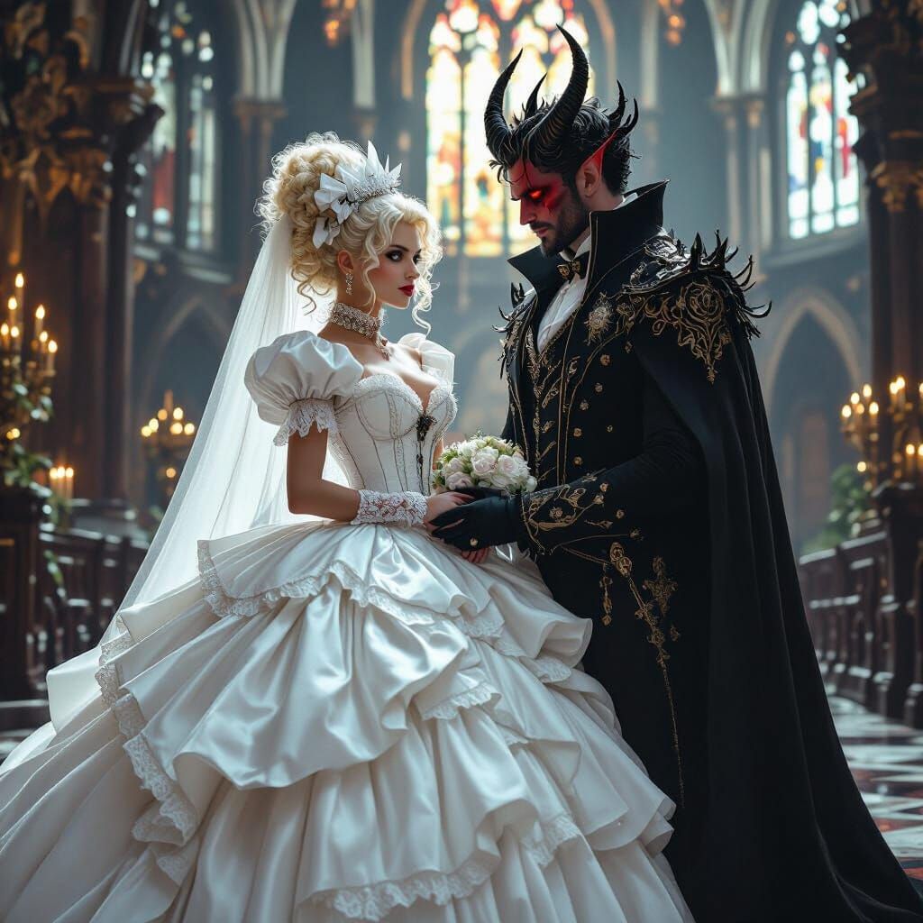 The Demon King's Wedding: Lacepunk Cathedral Scene