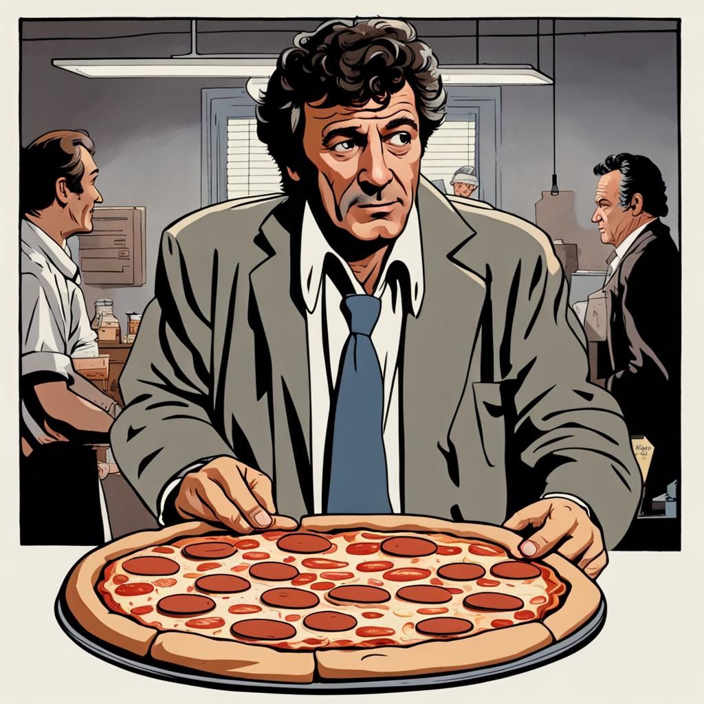 Columbo Delivers Pizza to Die Hard