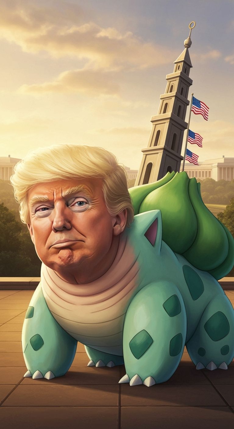 Trump Bulbasaur Concept Art