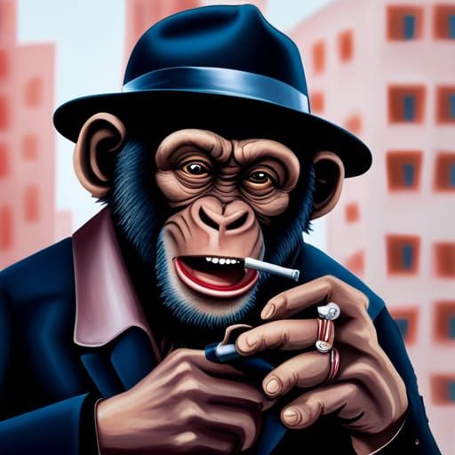 Chimpanzee Detective in Noir Los Angeles, 1940s