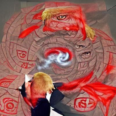 Anime Character with Energy Aura