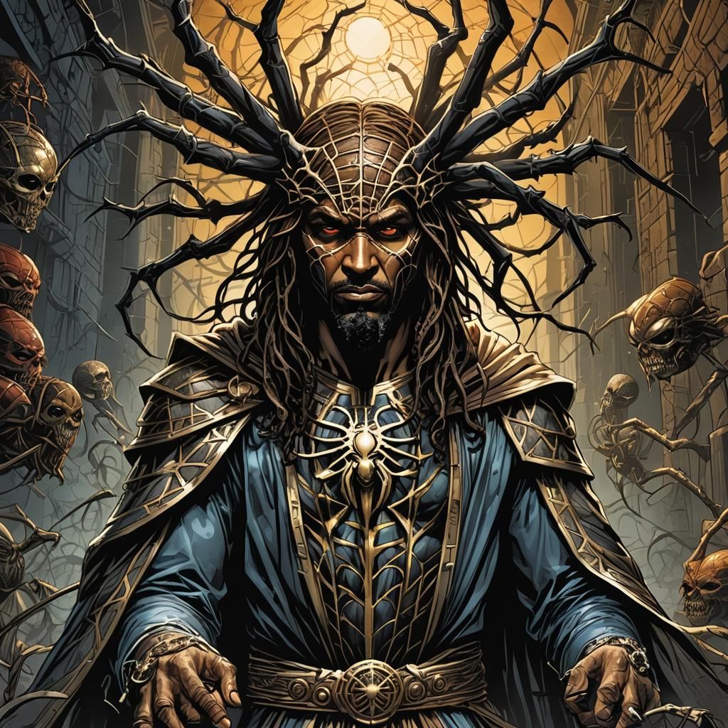 Anansi: Spider King of Wisdom as Comic Book Art