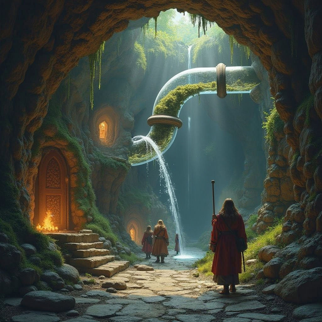 Dwarfs and Trolls in Ancient, Subterranean Ward City