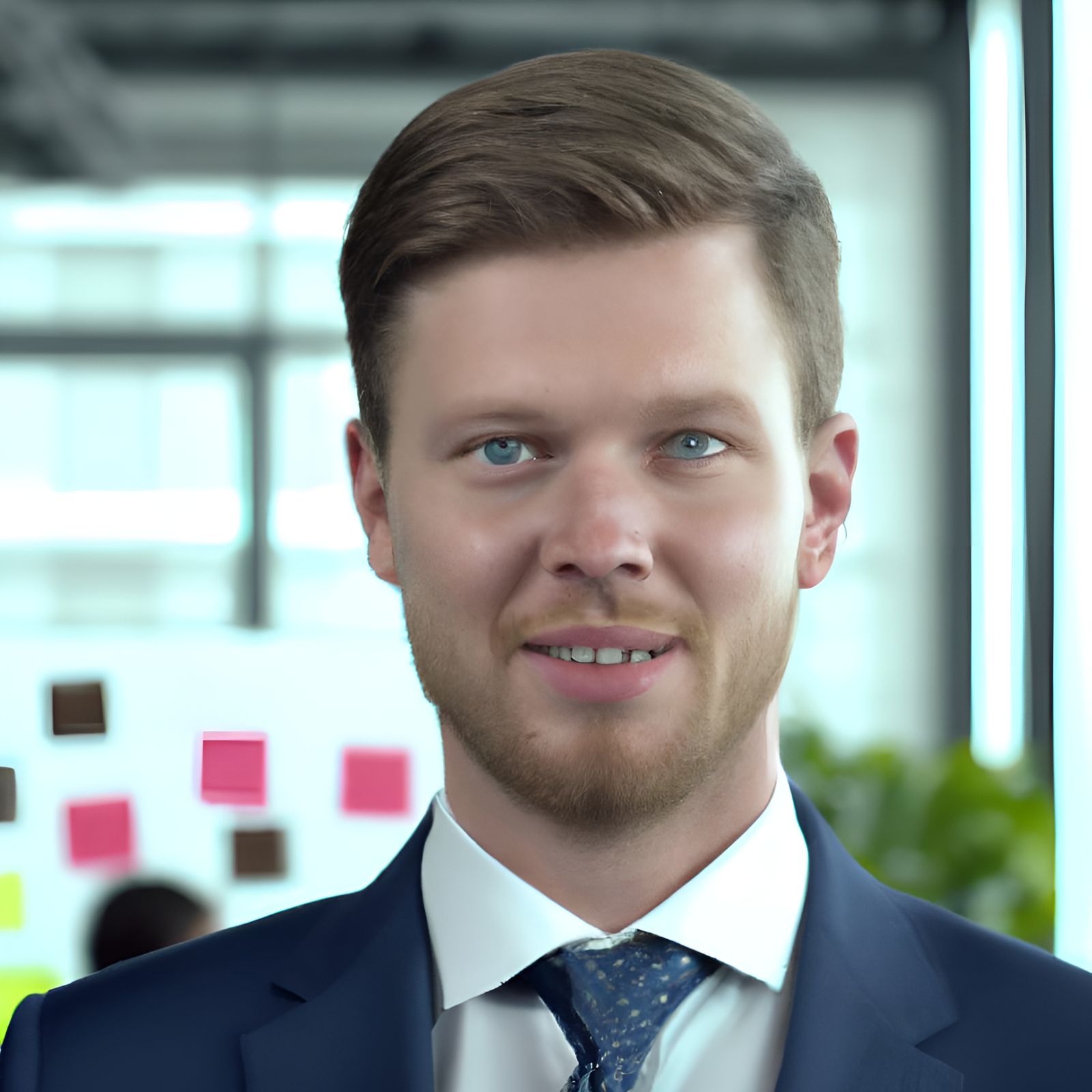 Ham Suit Portrait in Business Office, 8K