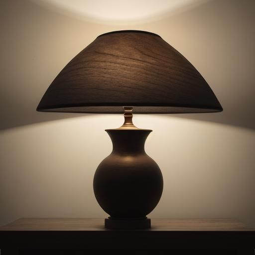 Surreal Lamps in a Dimly Lit Room