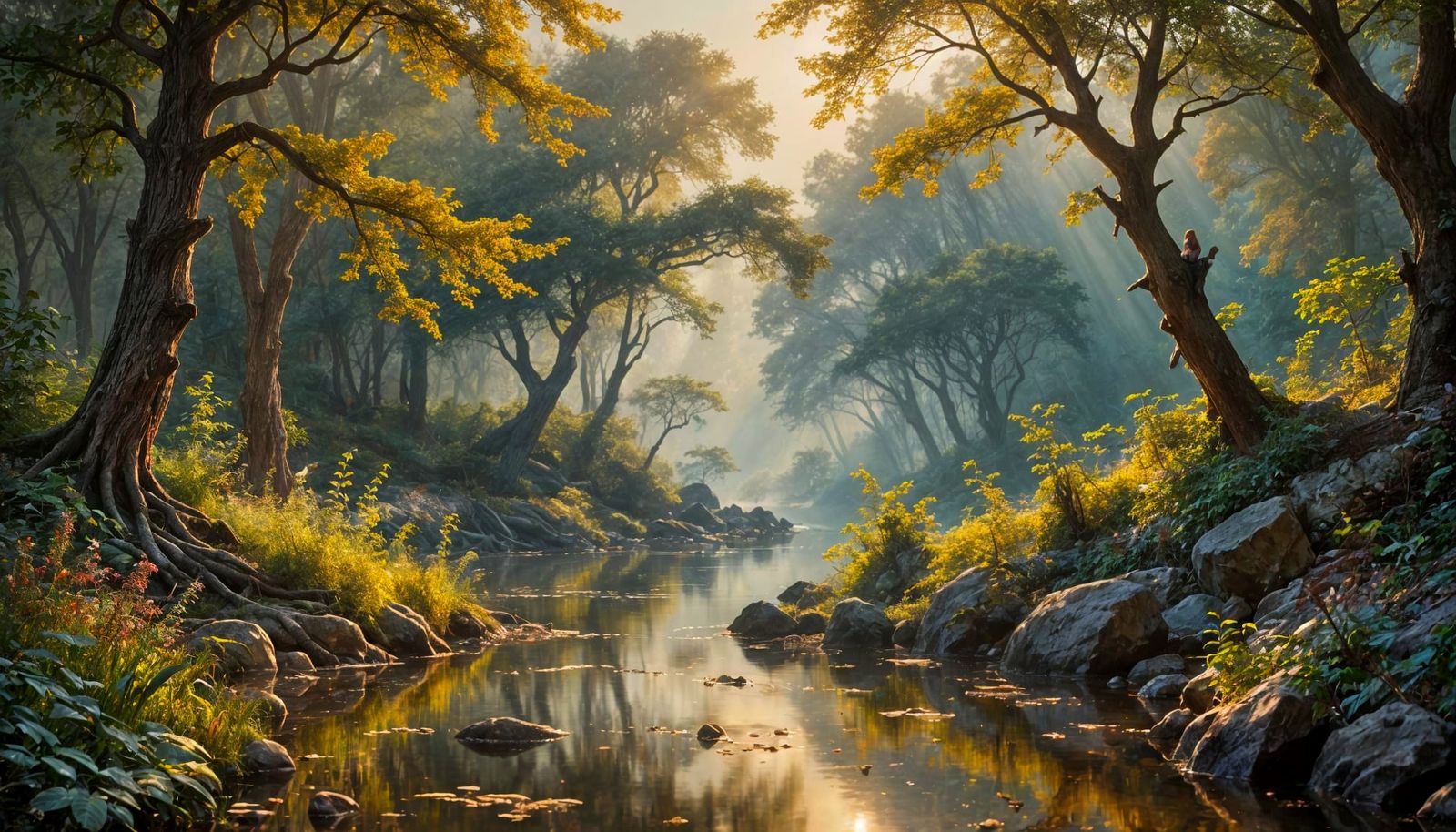 Ethereal Cityscape in Oil Painting