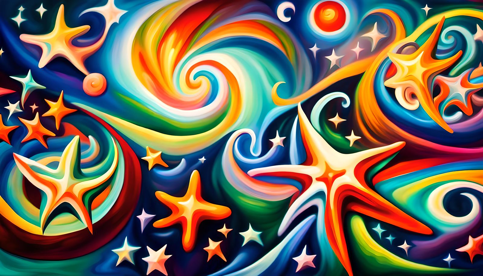 Iridescent Plasma Maelstrom Surrounds Newborn Stars