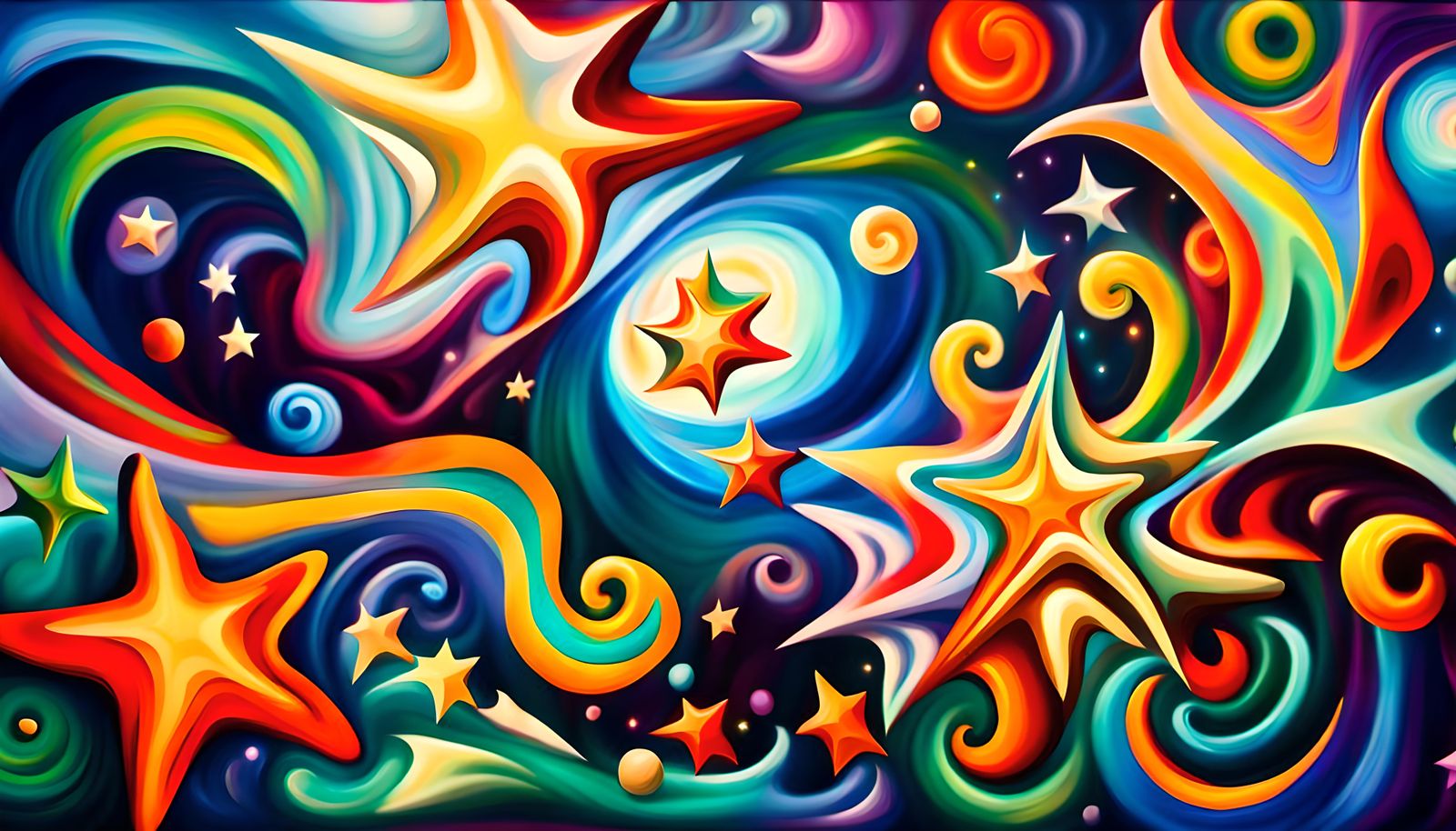 Iridescent Plasma Maelstrom Surrounds Newborn Stars