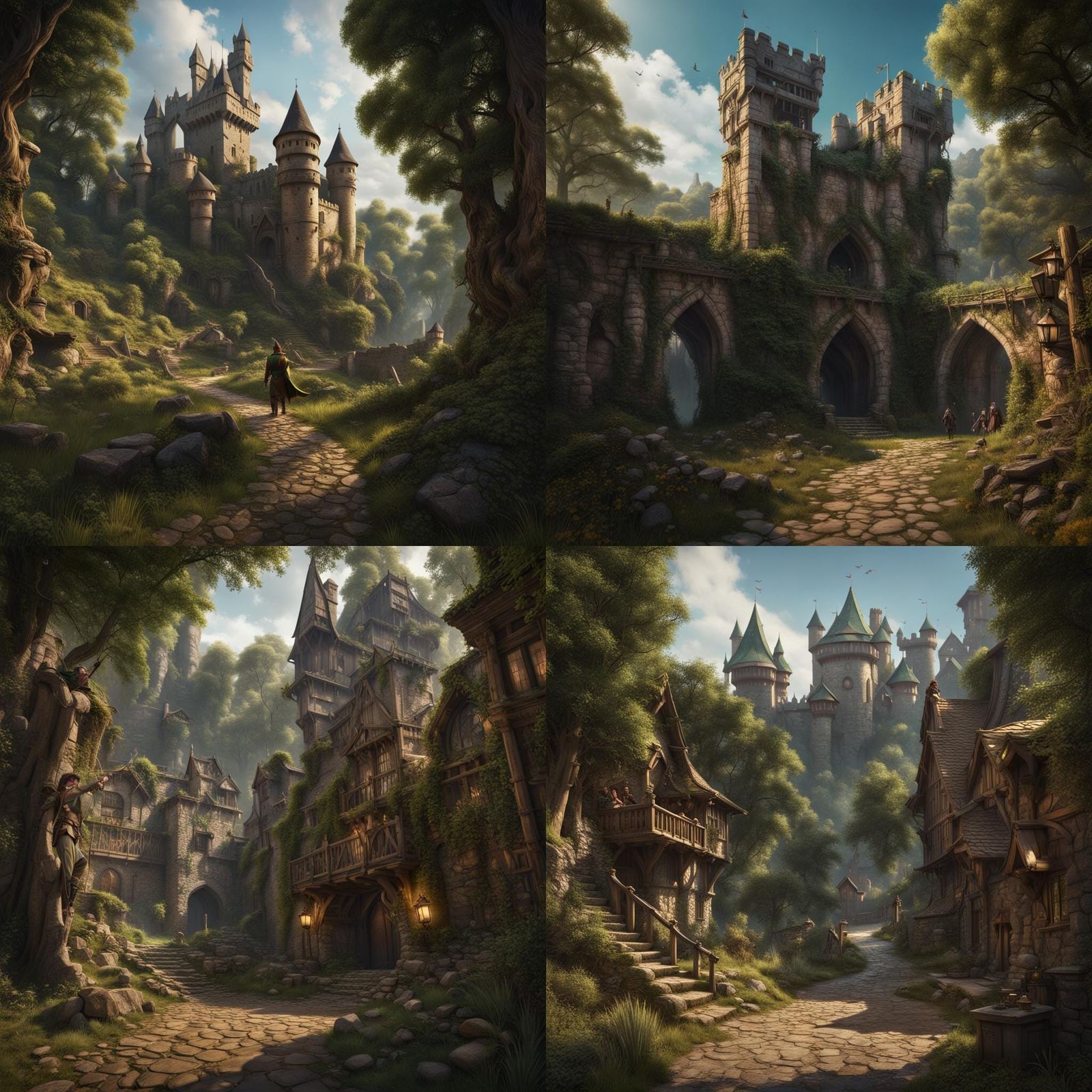 Robin Hood Fantasy Concept Art in Deep Color