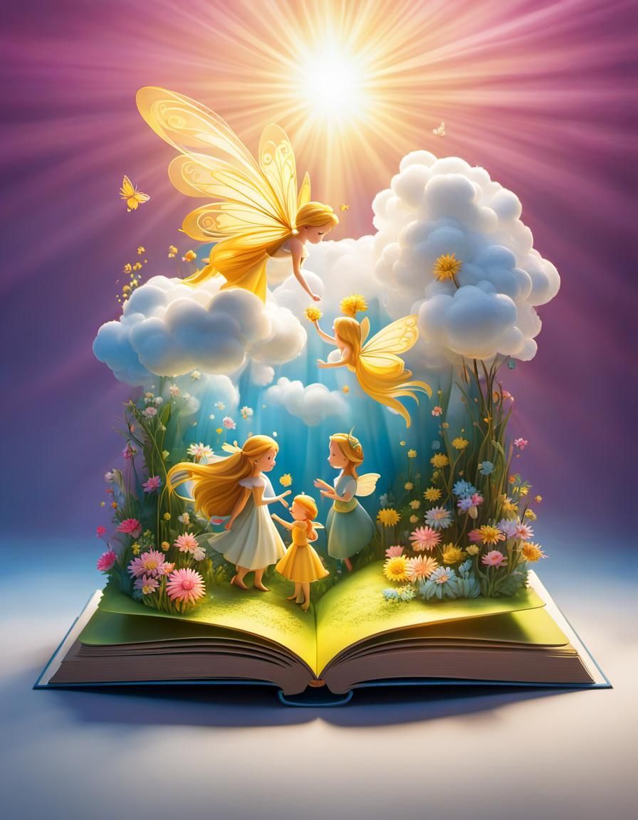 3D Flip Book with Fairy Tale Characters