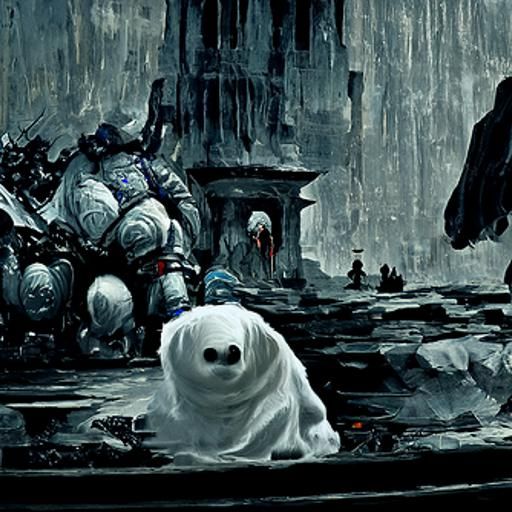 Baymax in Elden Ring, Gothic Horror Style