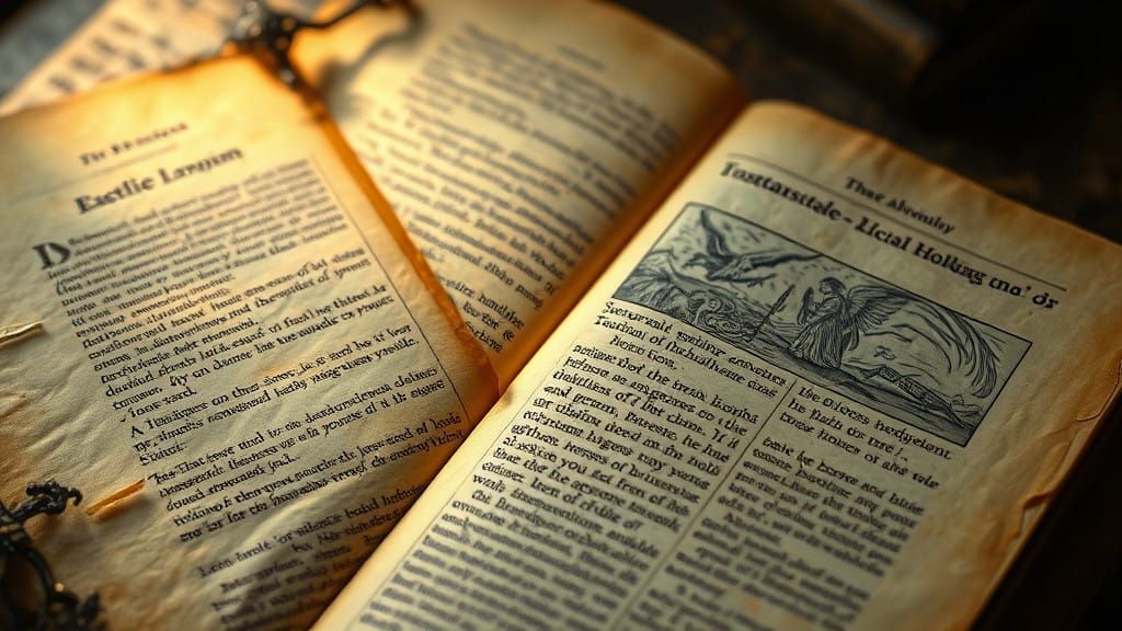 Ancient Manuscripts in Cinematic Hyperrealism