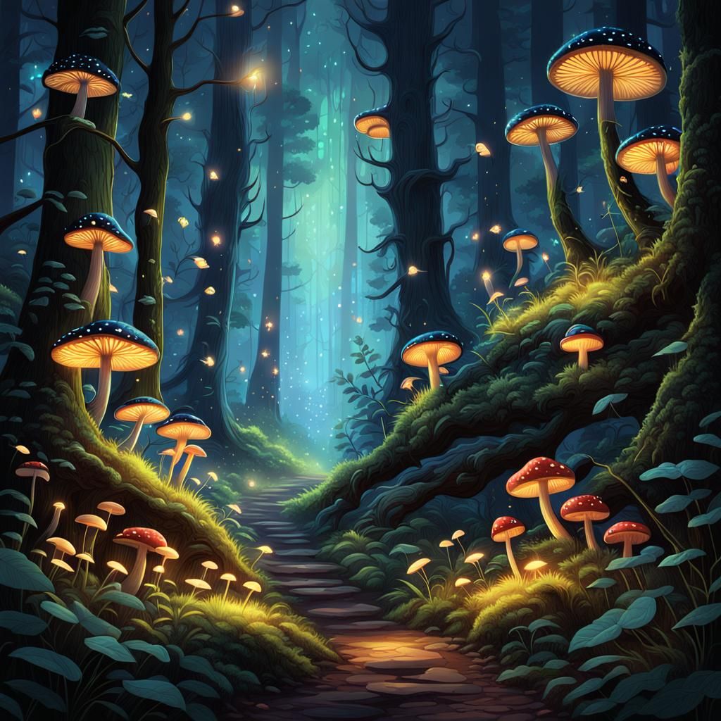 Mushroom forest