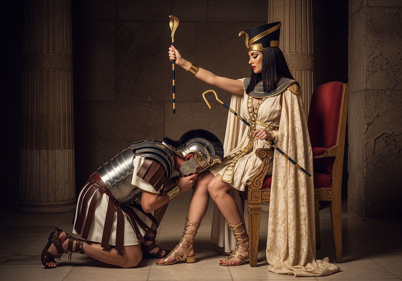 Egyptian Queen in Throne Room, Professional Photography