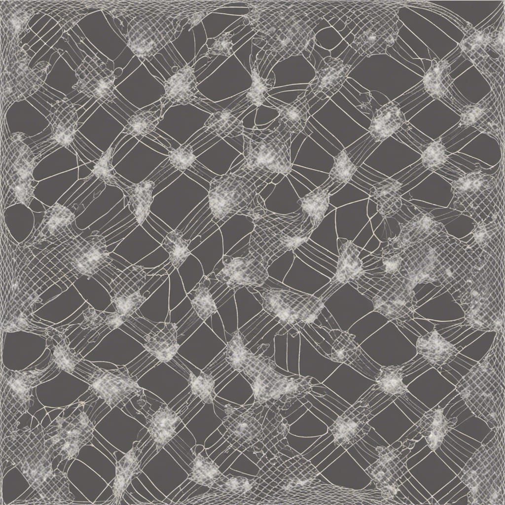 Grid Face: Fractal Art Fusion in Vivid Colors